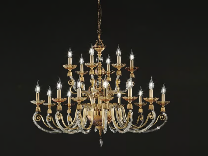 LYRA L12+6 - Chandelier with Swarovski® Crystals _ Euroluce Lampadari